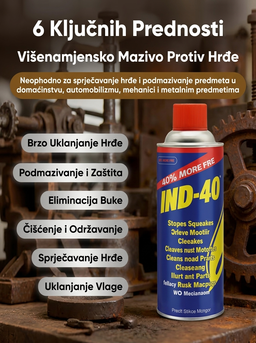 Sprej za uklanjanje hrđe i oksidacije Kvalitetno