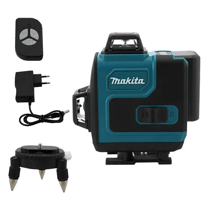Makita Laserski 4D Nivelator za Precizne Radove + Stalak 150cm Kvalitetno