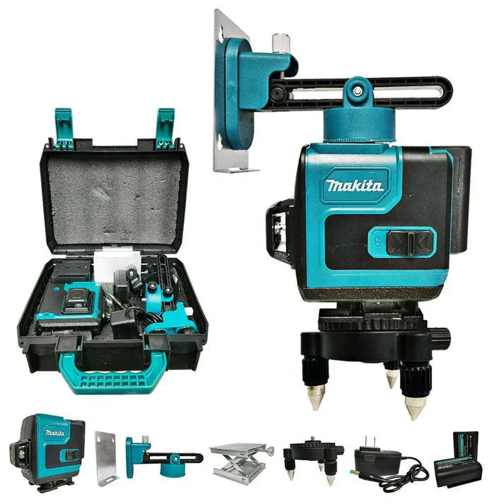 Makita Laserski 4D Nivelator za Precizne Radove + Stalak 150cm Kvalitetno