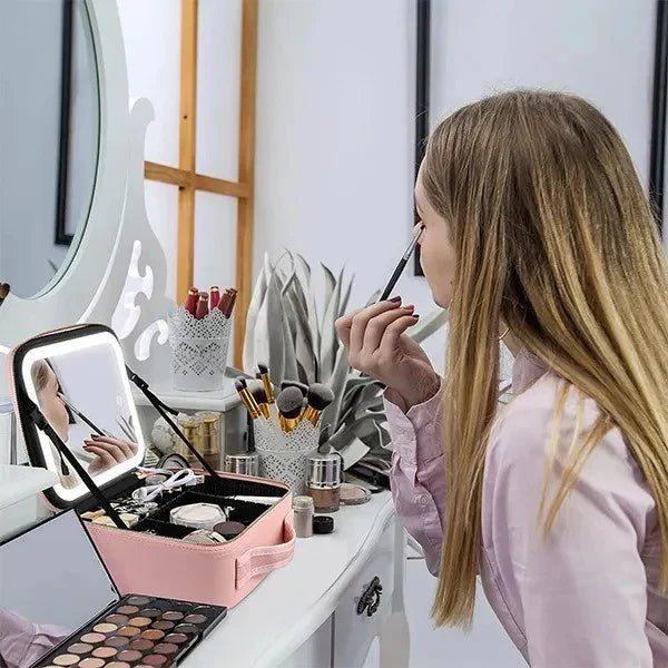 Torba za šminku s LED ogledalom - Kvalitetno